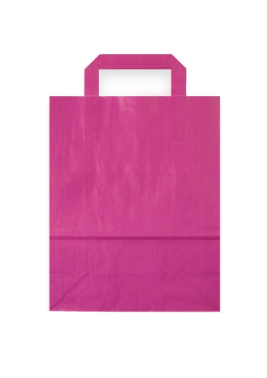 Afbeeldingen van Papieren tas Fuchsia B32(+D15) x H43 cm (250 stuks)